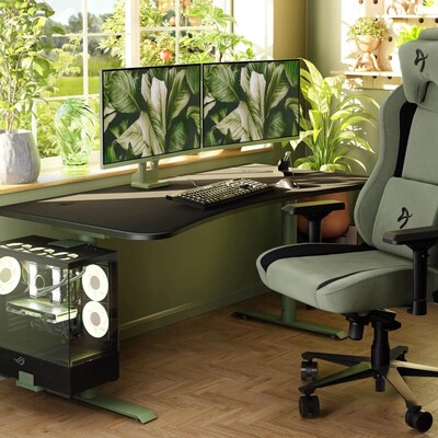 Arozzi Arena Gaming Desk, Forest Green (ARENANAFST)