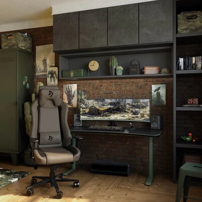 Arozzi Arena Gaming Desk, Forest Green (ARENANAFST)