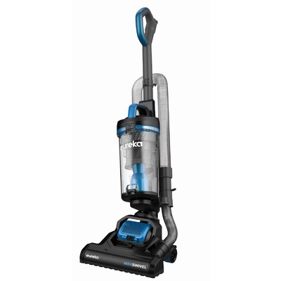 Eureka Max Swivel Deluxe Upright Vacuum, Bagless, Black/Blue (NEU250)