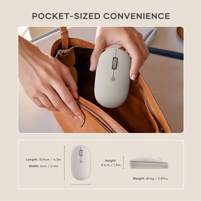 Satechi OntheGo Mouse, Sand (ST-MOTGW)