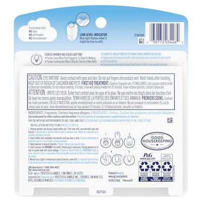 Febreze Plug In Scented Oil Warmer Refill, Pumpkin Roll Scent, 1.75 oz., 2/Pack (34262)