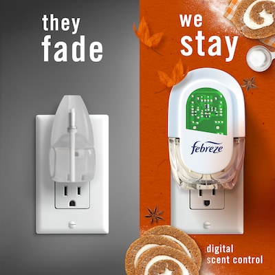 Febreze Plug In Scented Oil Warmer Refill, Pumpkin Roll Scent, 1.75 oz., 2/Pack (34262)