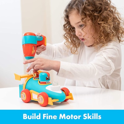 Educational Insights Design and Drill Bolt Buddies Race Car, Multicolored (4186)