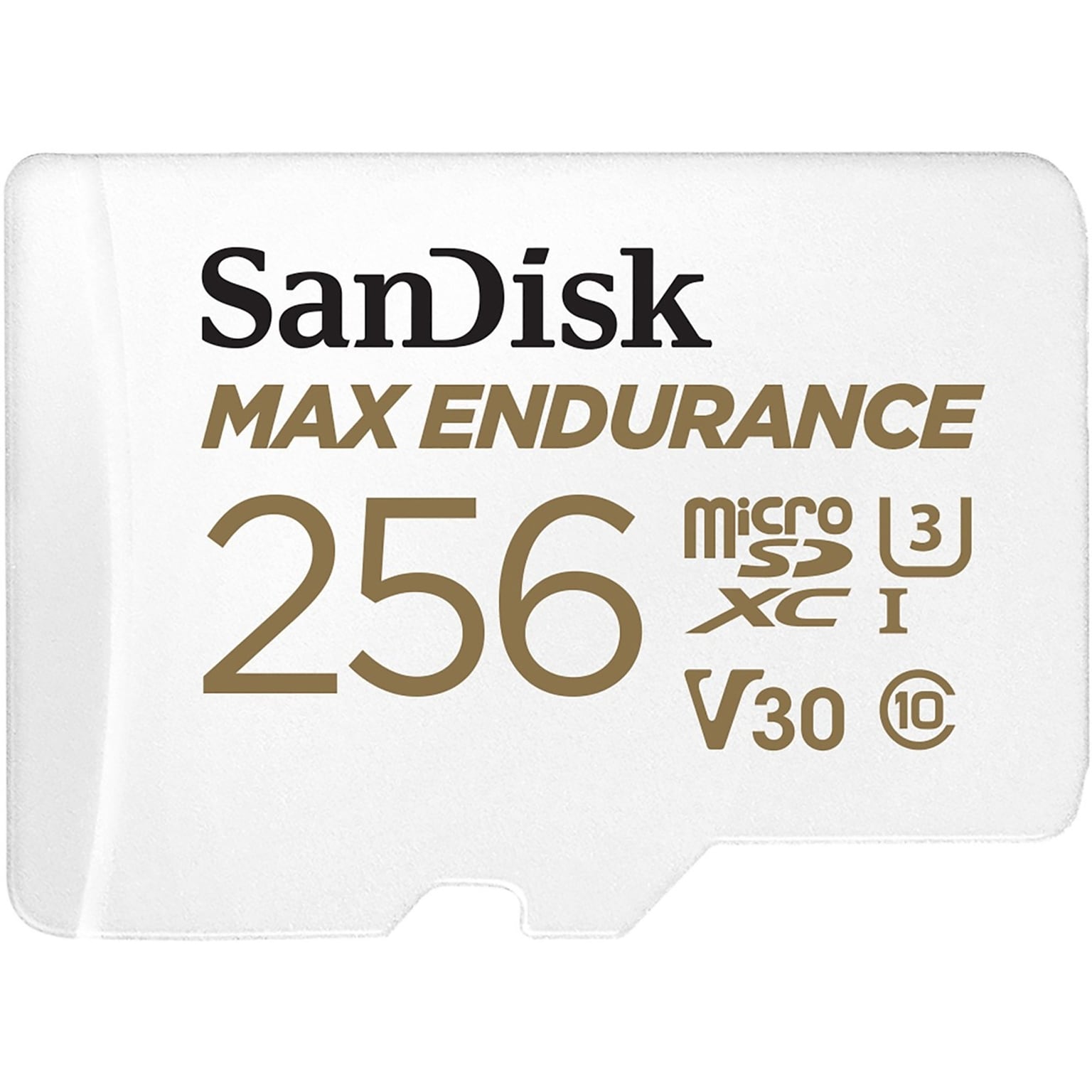 SanDisk MAX ENDURANCE 256GB microSDXC Memory Card with Adapter, Class 10, U3, V30 (SDSQQVR-256G-GN6IA)