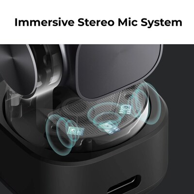 OBSBOT Tiny 3 AI-Powered Spatial Audio 4K PTZ Webcam, Black (OWB-2409-CE)