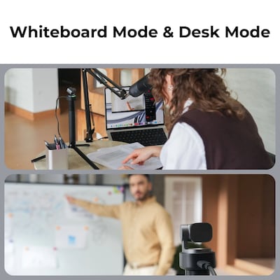 OBSBOT Tiny 3 AI-Powered Spatial Audio 4K PTZ Webcam, Black (OWB-2409-CE)