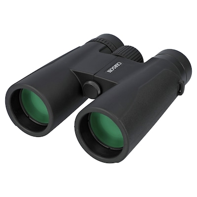 CARSON Makalu 10x42 Full-Size Roof-Prism Binoculars with Strap, Pouch, Caps & Cleaning Cloth, Black