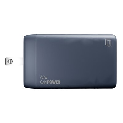cellhelmet 3-Port GaN USB-C/A Wall Charger, 65W, Gunmetal Gray (PB-221)