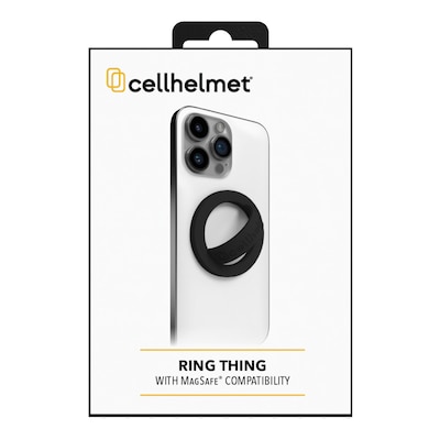 cellhelmet Ring Thing MagSafe-Compatible Silicone Ring, Onyx Black (MAG-RING-BLK)