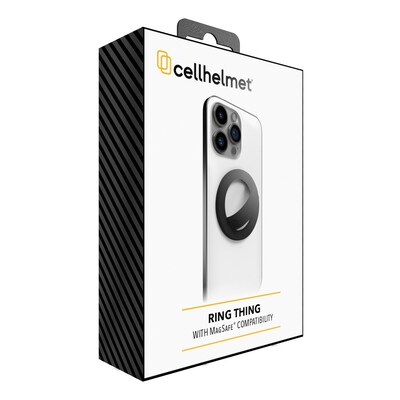 cellhelmet Ring Thing MagSafe-Compatible Silicone Ring, Onyx Black (MAG-RING-BLK)