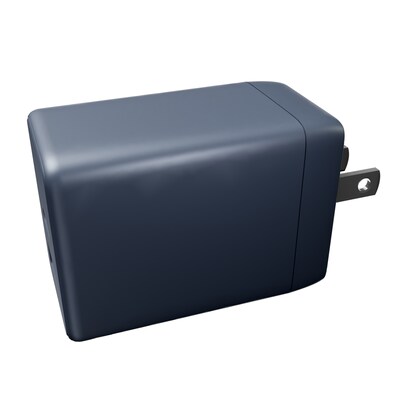 cellhelmet Dual-Port GaN USB-C/A Wall Charger, 45W, Gunmetal Gray (PB-220)