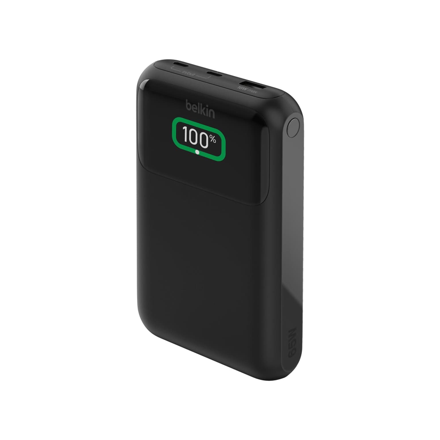 Belkin BoostCharge Pro Power Bank, 65W, 2ft, Black (BPB020TTBK)