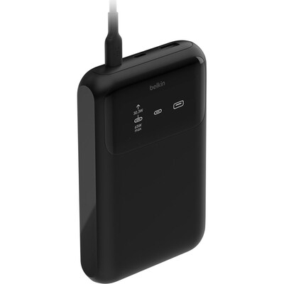 Belkin BoostCharge Pro Power Bank, 65W, 2ft, Black (BPB020TTBK)
