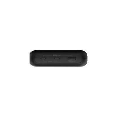 Belkin BoostCharge Pro Power Bank, 65W, 2ft, Black (BPB020TTBK)