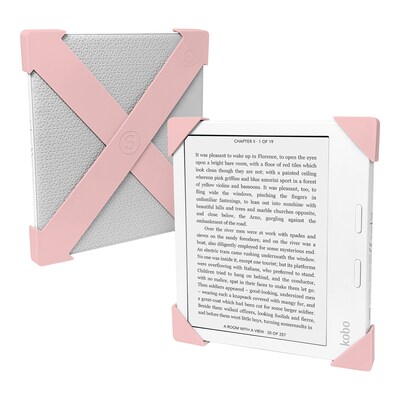Strapsicle Premium Silicone Straps for Kobo Libra BW/Color 2021-2024, Blush (STRAPS-BLUS-KOBO)