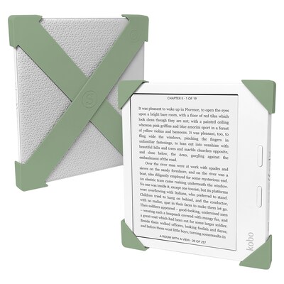 Strapsicle Premium Silicone Straps for Kobo Libra BW/Color 2021-2024, Sage Green (STRAPS-SAGE-KOBO)