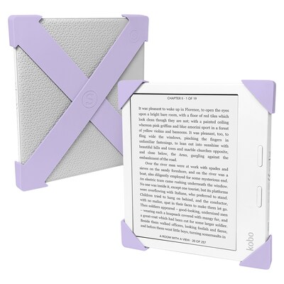 Strapsicle Premium Silicone Straps for Kobo Libra BW/Color 2021-2024, Lilac (STRAPS-LILA-KOBO)