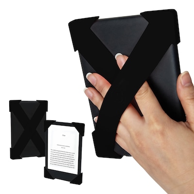 Strapsicle Premium Silicone Straps for Kindle Paperwhite/Colorsoft/Signature 6.8-In. to 7-In., Black (STRAPS-BLAC-LARGE)