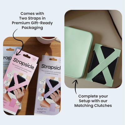 Strapsicle Premium Silicone Straps for Kindle Paperwhite/Colorsoft/Signature 6.8-In. to 7-In., Blush (STRAPS-BLUS-LARGE)