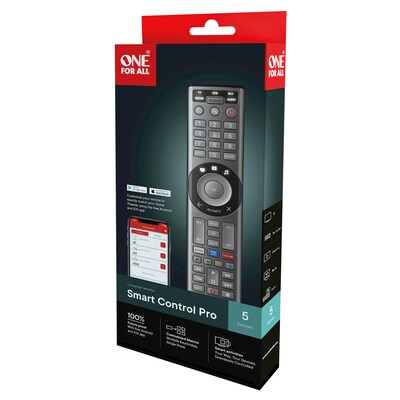 One For All Smart Control Pro 5-Device TV Remote (URC7956)