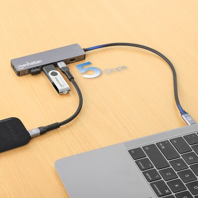 Manhattan 5-in-1 Universal USB-C PD HDMI 4K Docking Station (190411)