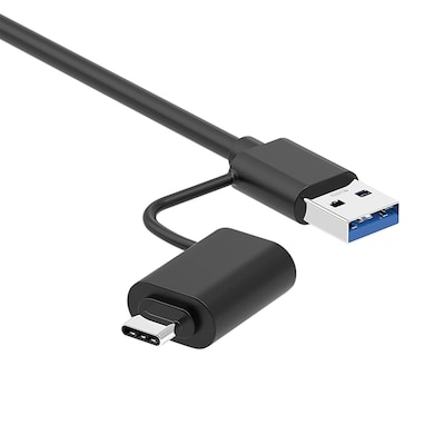 Manhattan 7-Port Universal USB-C 3.0/USB-A Combo Hub (181136)