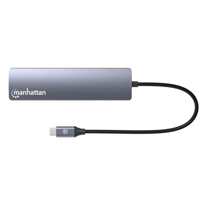 Manhattan 6-in-1 Universal USB-C PD 4K Docking Station for Laptops (153959)
