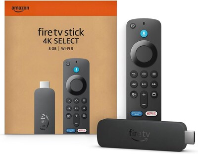 Amazon Fire TV Stick 4K Select HD Streaming Media Player, Black (B0C6W3D4RM)