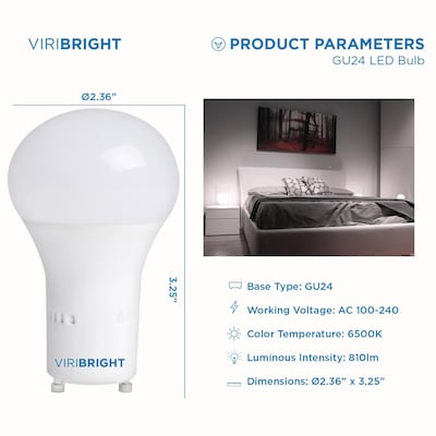 Viribright 9 Watts Daylight LED Household Bulb (640336)
