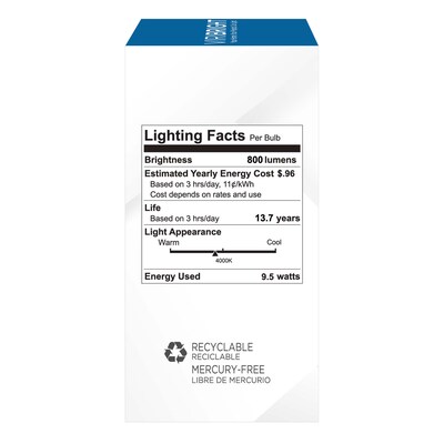 Viribright 9 Watts Daylight LED Household Bulb (640336)