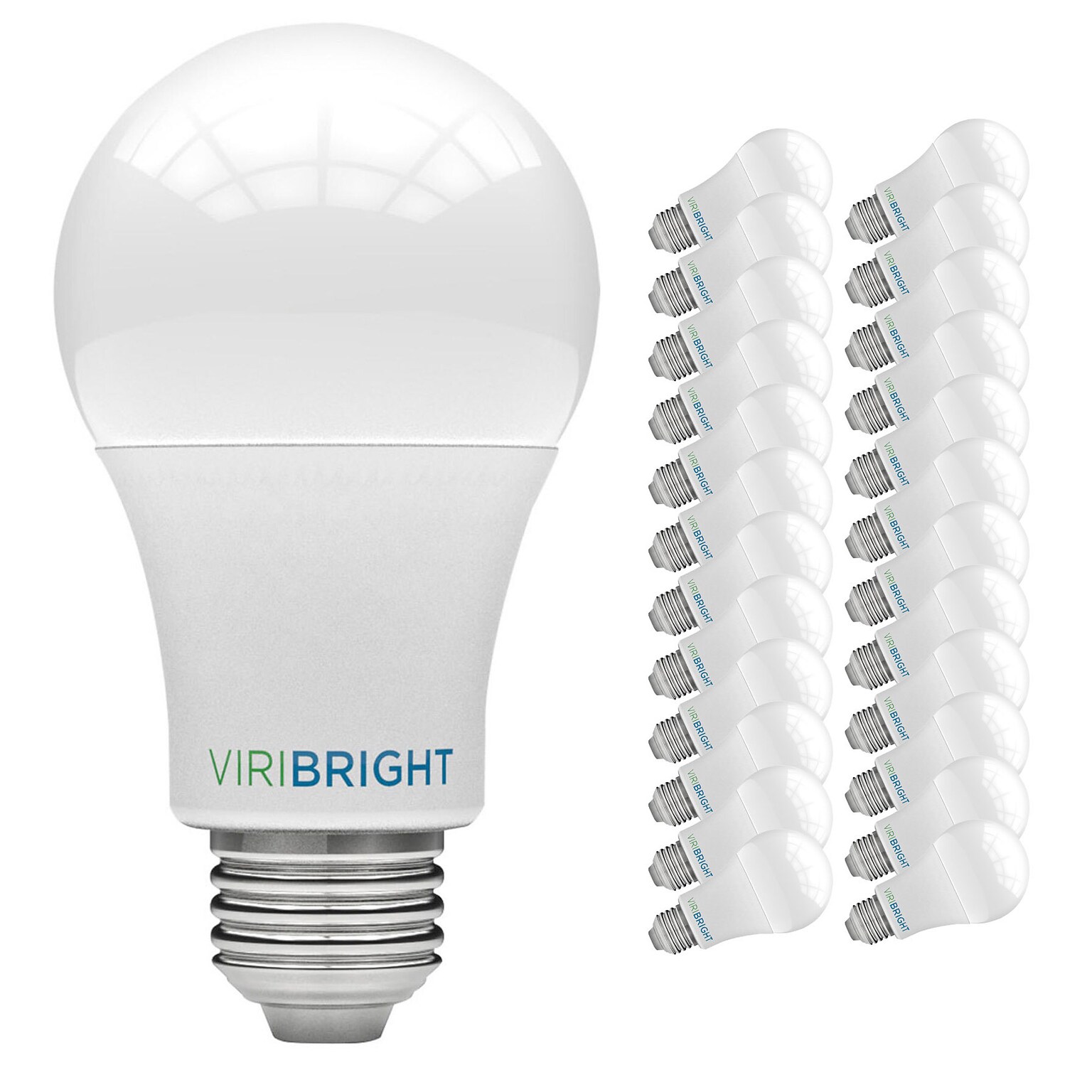 Viribright 9 Watts Cool White LED Household Bulb, 24/Box (640339-24)