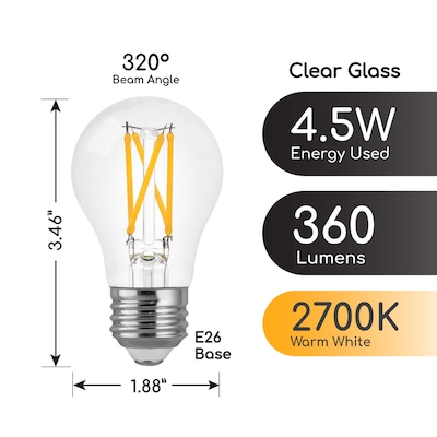 Viribright 5-Watt Soft White LED Decorative Bulb (450131)
