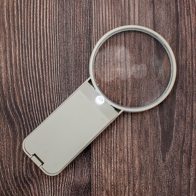 CARSON HandHeld LED 4x Lighted Magnifier, Beige (SV-40)