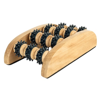 Brookstone Wooden Foot Massager, Wood (WL1169-A-BRA)