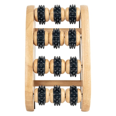 Brookstone Wooden Foot Massager, Wood (WL1169-A-BRA)