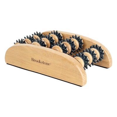 Brookstone Wooden Foot Massager, Wood (WL1169-A-BRA)