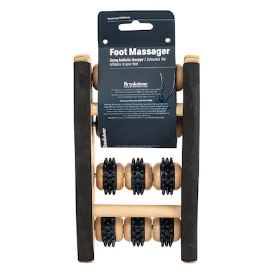 Brookstone Wooden Foot Massager, Wood (WL1169-A-BRA)