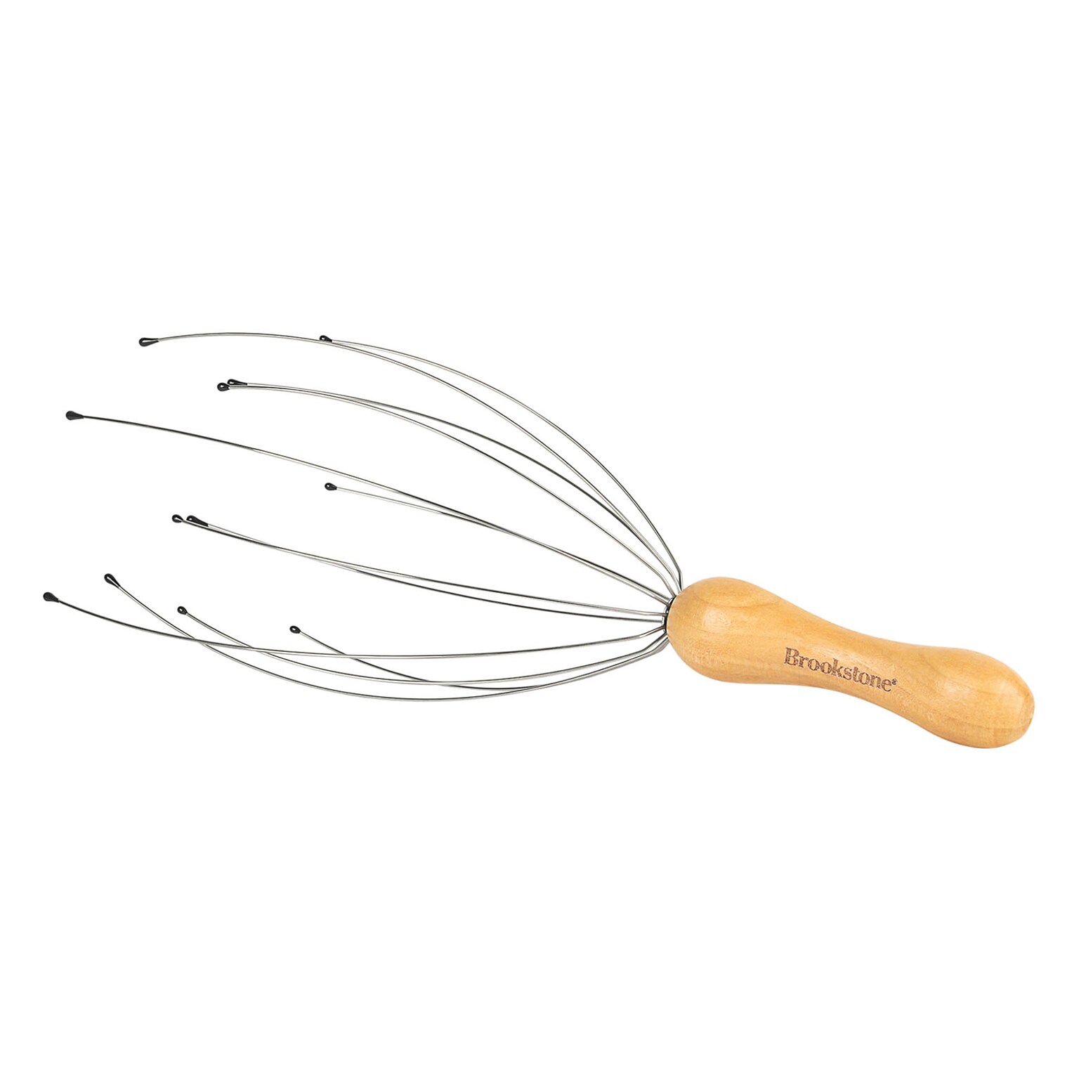 Brookstone Handheld Scalp Massager, Brown (WL1175-CMA)