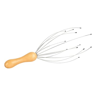 Brookstone Handheld Scalp Massager, Brown (WL1175-CMA)