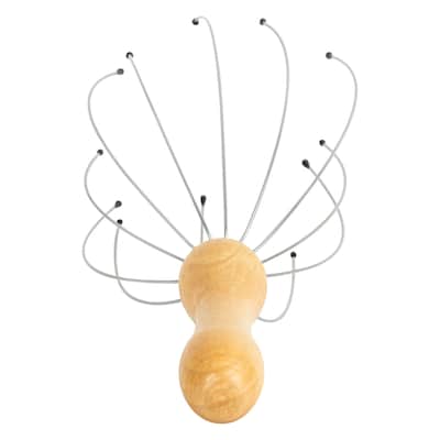 Brookstone Handheld Scalp Massager, Brown (WL1175-CMA)