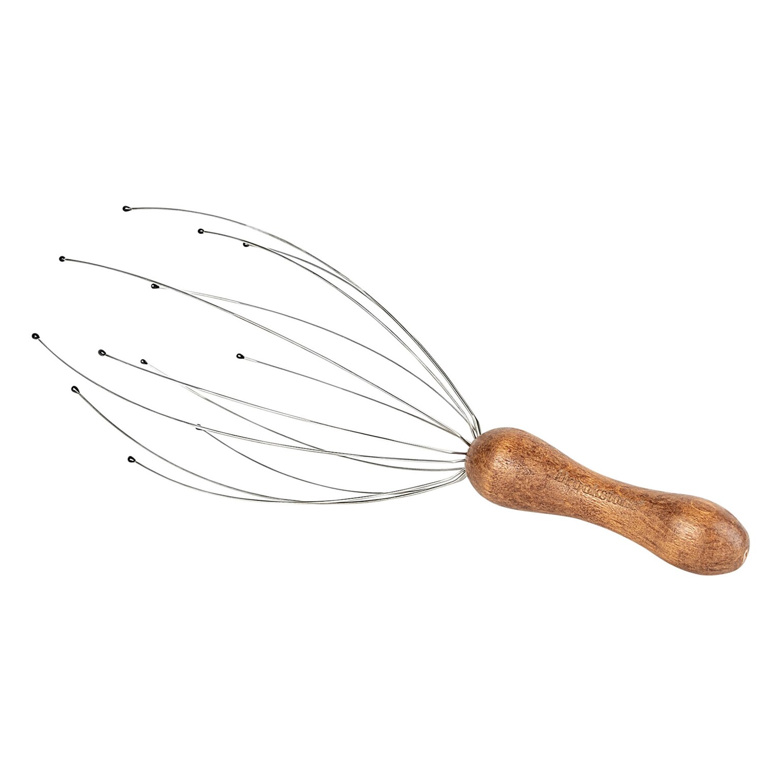 Brookstone Handheld Scalp Massager, Wood (WL1175-BRA)
