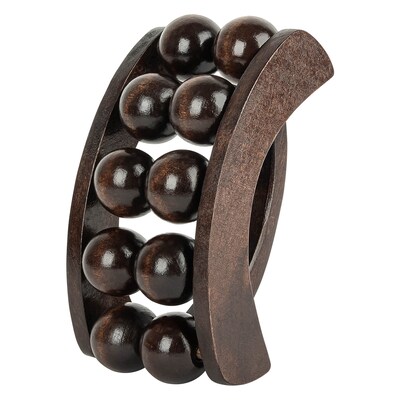 Brookstone Handheld Wooden Body Massager, Brown (WL1163-A-BRB)
