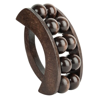 Brookstone Handheld Wooden Body Massager, Brown (WL1163-A-BRB)