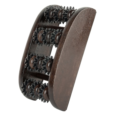 Brookstone Wooden Foot Massager, Brown (WL1169-BRB)