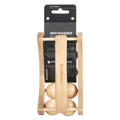 Brookstone Handheld Wooden Body Massager, Wood (WL1163-CMA)