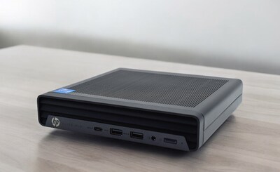HP Elite 800 G9 Mini Desktop Computer, Intel Core i7-14700, 16GB RAM, 256GB SSD, Windows 11 Pro (DF4H4UT#ABA)