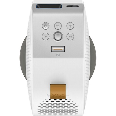 BenQ Wireless Portable DLP Home Theater Projector, White (GV50)