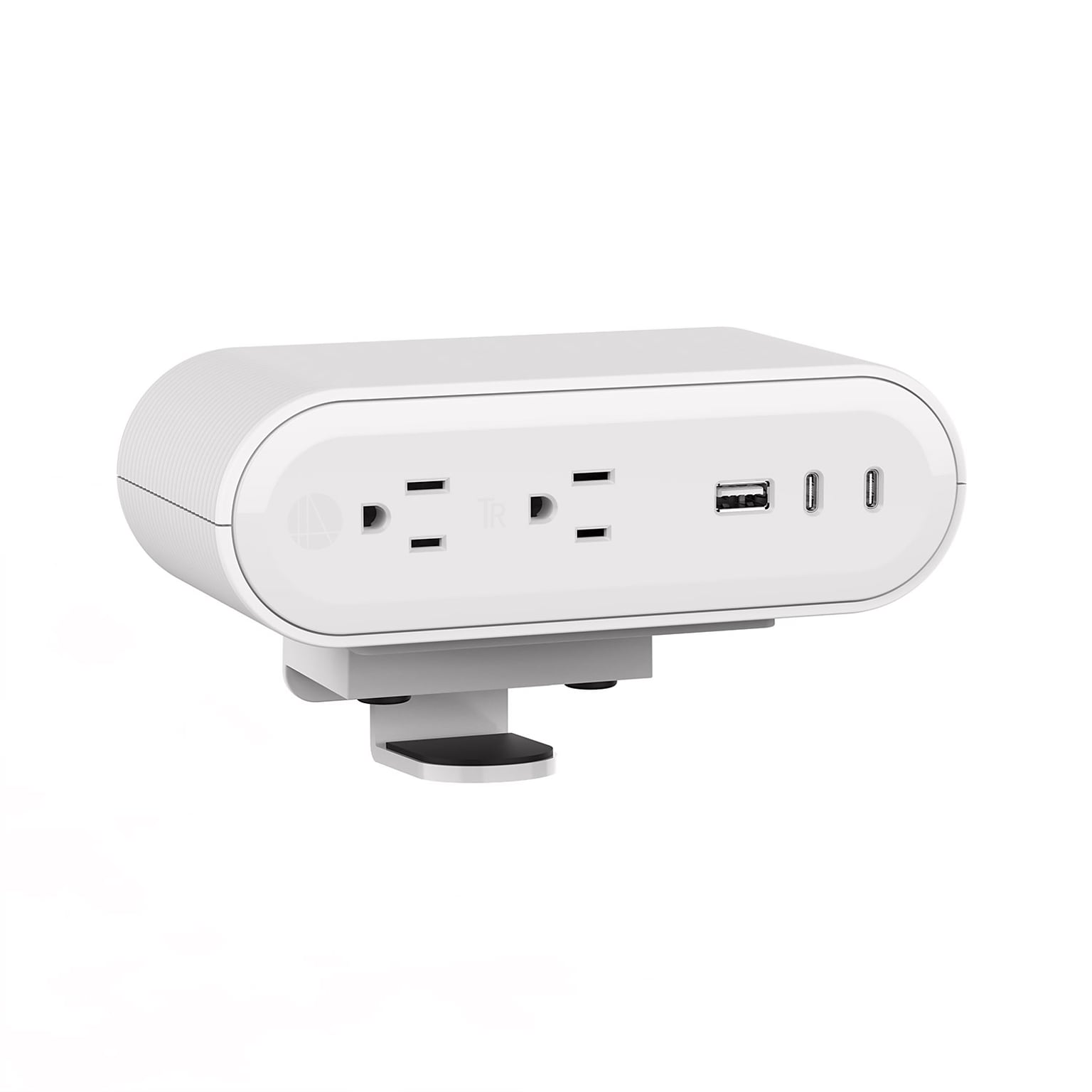 Reya 2-Outlet 3-USB Port Surge Protector, 6, White (PWRG-ACC-TD-STRP-WH)