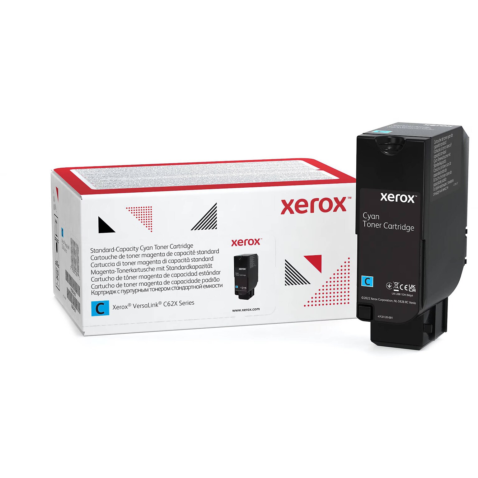 Xerox 6R04617 Cyan Standard Yield Toner Cartridge, 6,000 Yield Per Cartridge Pages (006R04617)