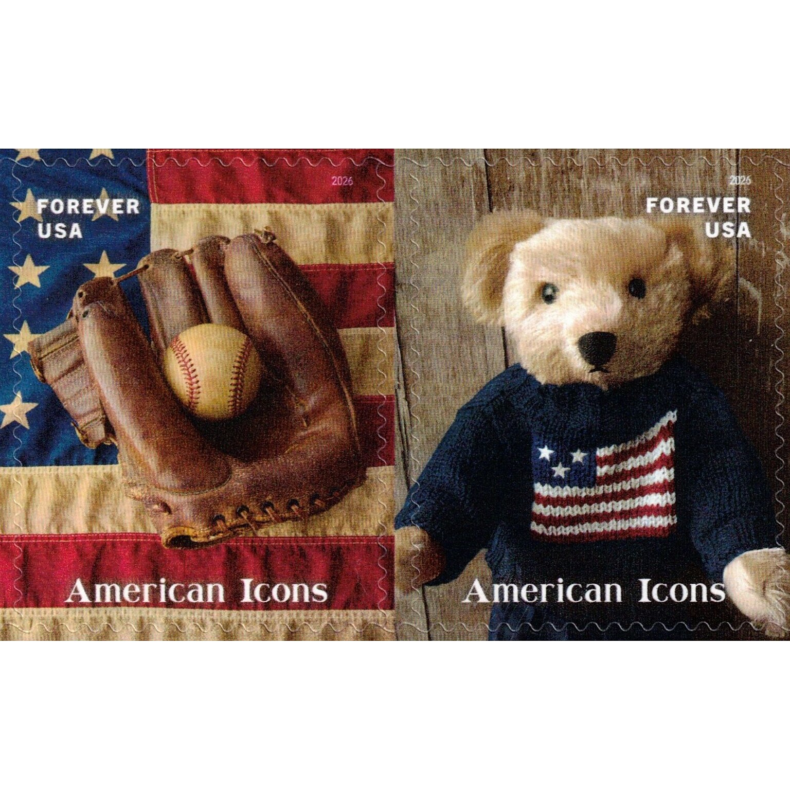 USPS American Icons Forever Stamps, 13 Postage Stamps (FOR-AMERICON-20)